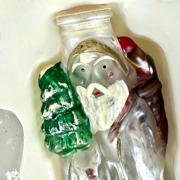 Vintage Old World Christmas 6 Father Christmas Mini Light Covers Santa Excellent - Picture 10 of 13